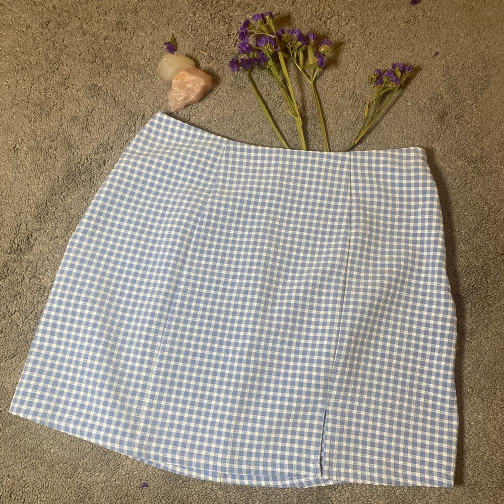 checkered mini skirt from Forever 21